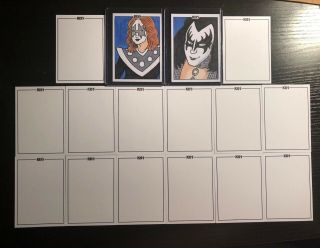 Kiss Band Sketch Card (commission Or Other) By Artist Adam Talley - Dynamite