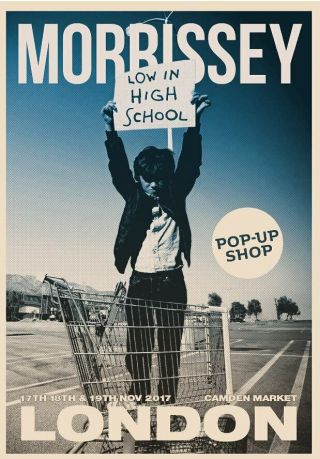 Morrissey Low In High School Camden Pop - Up Poster - Blue Edition