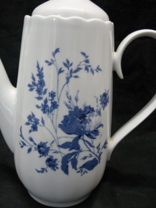 Echt Kobalt Teapot Porcelain White Blue Floral Germany 2
