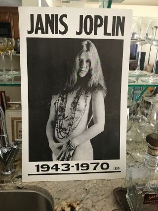 Janis Joplin Poster Joplin Beads 14 X 22 Poster