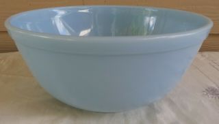 Rare Vintage Pyrex Delphite Turquoise Blue 2 1/2 Quart Mixing Bowl 403