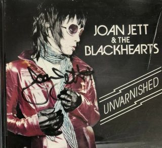 Joan Jett Unvarnished Signed Inlay.  No Cd.  Autographed