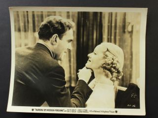 1933 Bureau Of Missing Persons Movie Still Photo Bette Davis