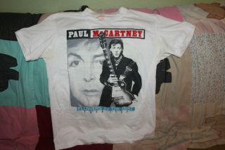1990 Paul McCartney Flowers In The Dirt Concert World Tour T Shirt XL 3
