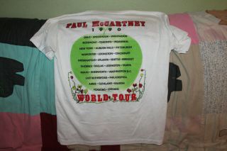 1990 Paul McCartney Flowers In The Dirt Concert World Tour T Shirt XL 6