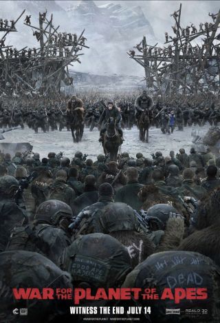 War For The Planet Of The Apes D/s Authentic Movie Poster 27 " X40 "