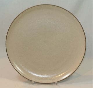 Heath Ceramics California Pottery Dinner Plate 10 3/4 Inches Beige Brown