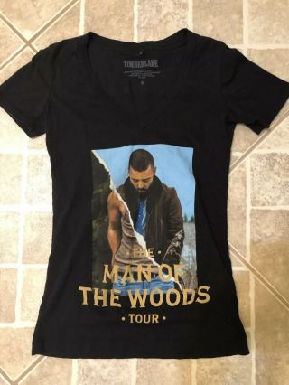 Rare Justin Timberlake 2018 Man Of The Woods Tour Local Crew Shirt S Official