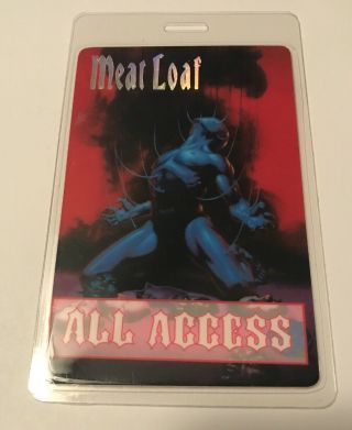 Meat Loaf All Access Backstage Laminate Pass L@@k