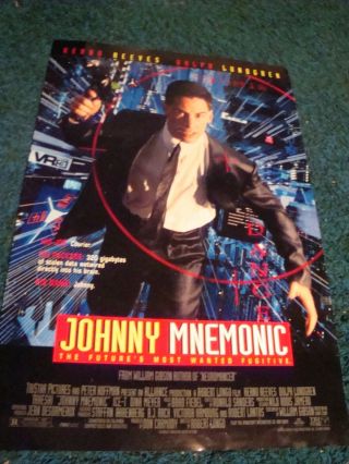 Johnny Mnemonic - Movie Poster With Keanu Reeves