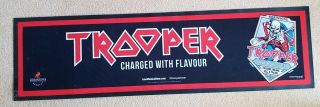 Iron Maiden Trooper Beer Bar Runner.  Rubber Backed.