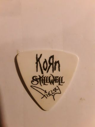 Korn Guitar Pick Stage Rare Fieldy Stillwell The Whosoevers