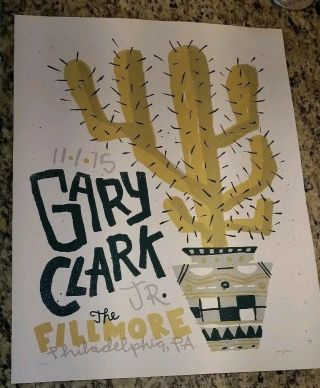 Gary Clark Jr Tour 11/1/15 The Fillmore Posters Number 24 Of 100.