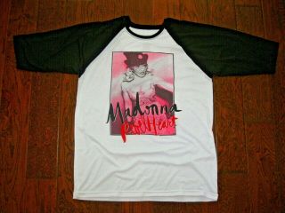 Mens Official Madonna Rebel Heart Concert Tour White & Black Cotton T - Shirt L