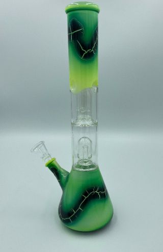 12 " Beaker Bong/water Pipe Ice Catcher Shisha Tobacco Hookah Gorilla Glass