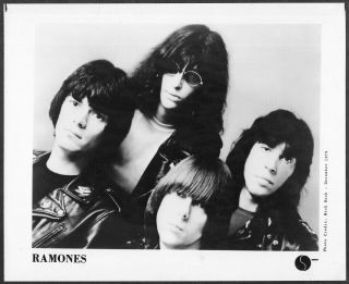 The Ramones 1980 Sire Records Stamped Promo Photojoey Ramone