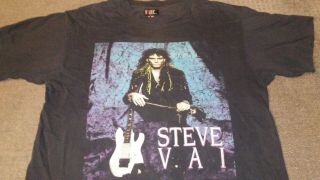 Rare Vintage Steve Vai Passion And Warfare Concert Tee Shirt 1991 Size Large