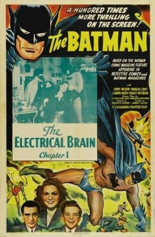 The Batman Movie Poster The Electrical Brain Vintage - Print Image Photo - Pw0