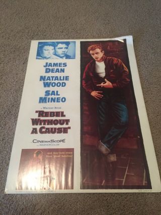 Rebel Without A Cause James Dean Movie Poster Approx 20 " X28 " 1955