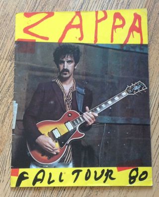 Frank Zappa Tour Book For Fall 1980 Tour