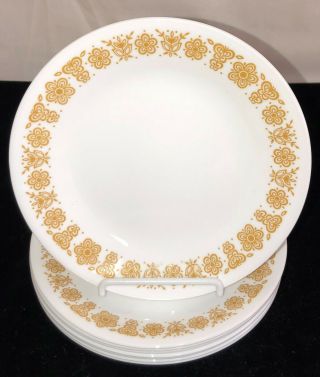 8 Corelle Butterfly Gold 6 3/4 " Dessert Plates