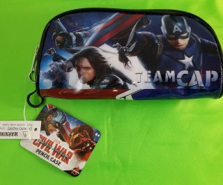 Marvel Avengers Captain America Civil War 8 " Pencil Pouch Case Team Cap & Stark