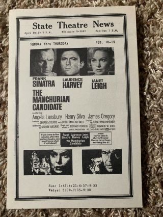 The Manchurian Candidate (sinatra) Movie Flyer Double Sided