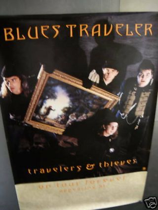 Blues Traveler Large Rare 1991 Promo Poster Travelers Thieves