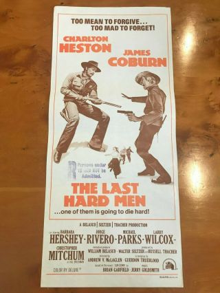 Movie Poster 13x30: The Last Hard Men (1976) Charlton Heston
