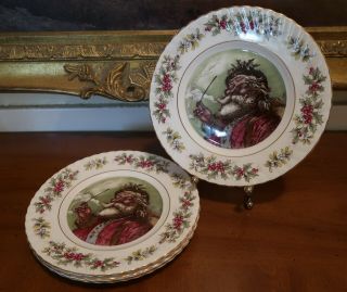 Set Of 4 Rosina - Queens Old St.  Nicholas (scalloped,  Ribbed)