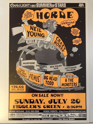 Horde Festival - 1997 With Neil Young,  Primus,  Big Head Todd & Others