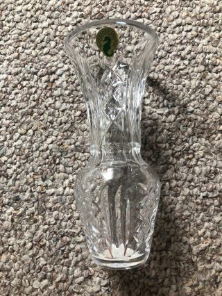 Waterford Crystal “hannah” 7 Inch Flower Or Bud Vase - Signed On Base