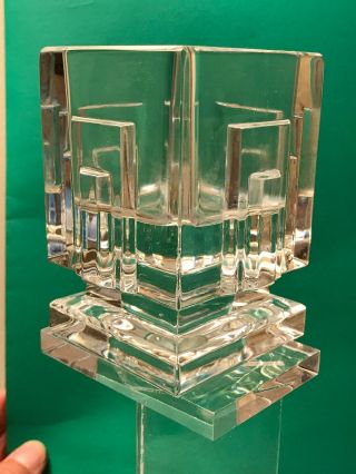 Waterford Crystal Metropolitan Square Votive Candle Holder 3” X 3” X 4”h Signed