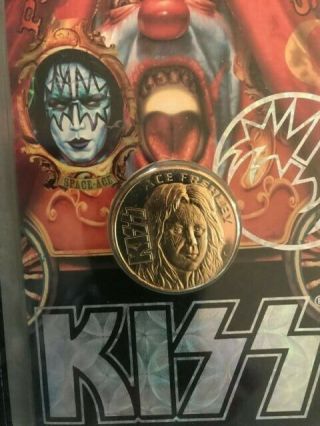 KISS PSYCHO CIRCUS ACE FREHLEY 1998 COMMEMORATIVE TOUR COIN 2