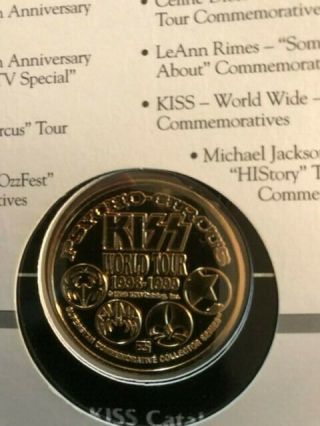 KISS PSYCHO CIRCUS ACE FREHLEY 1998 COMMEMORATIVE TOUR COIN 4