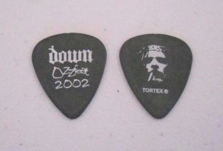Pantera Rex Brown Personal Down Ozzfest 2002 Black Tour Concert Guitar Pick