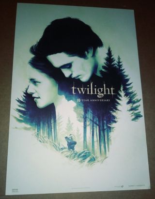 Twilight 10th Anniversary Promo Movie Poster By Phantom City Creative