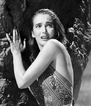 Creature From The Black Lagoon Julie Adams Poses On The Boat 8x10 3a