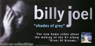 Billy Joel 1993 Shades Of Grey Promo Poster