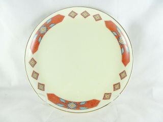 3 WS George Red Iroquois Cavitt Shaw Bread Plates,  6 - 1/4 