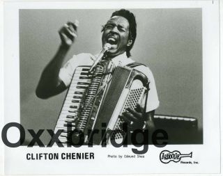 Clifton Chenier Promo Photograph Arhoolie Cajun Zydeco Blues Harvest