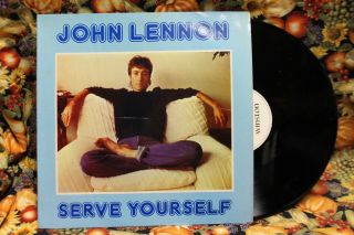 Beatles Related John Lennon Serve Yourself 33 1/3 Rpm Vinyl Record Lp Album Rare
