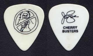 Warrant Jani Lane Signature White Guitar Pick - 1990 Cherry Pie Tour