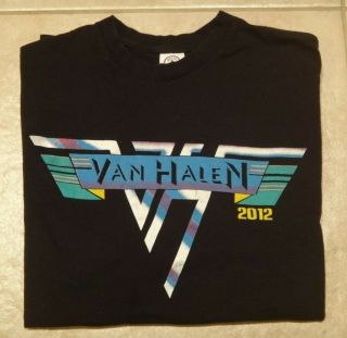 Van Halen 2012 Tour Reunion Concert Short Sleeve Graphic T - Shirt Mens Xl X - Large