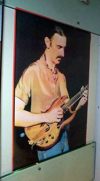 Frank Zappa W/ Guitar Vintage 1979 Uk Poster