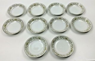Pre - Owned Sterling Fine China Florentine Pattern 10 Fruit Sauce Bowls 5 1/2 "