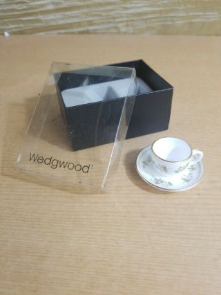 Wedgwood Mini Miniature Mirabelle Tea Cup And Saucer Bone China