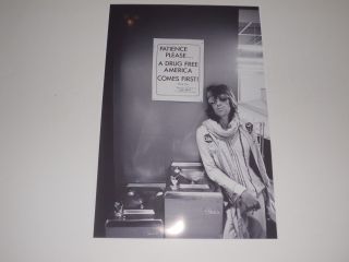 Keith Richards " Drug " Rolling Stones 1972 Usa Tour Backstage Poster 19 " X13 "
