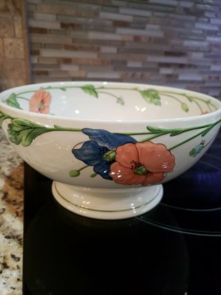 Villeroy & Boch Amapola 9 " Round Footed Vegetable Serving Bowl