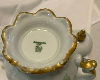 BAVARIA GERMANY PORCELAIN CHINA LHS Teapot Handpainted Gold Trim 7
